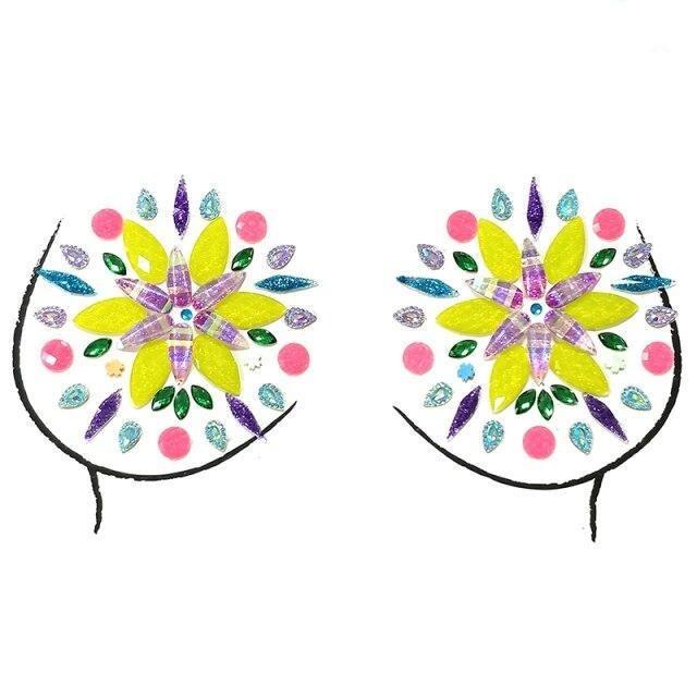 Bindi Indien Poitrine Jaune