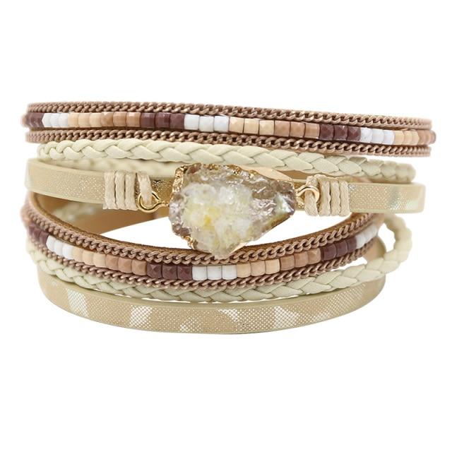 Bracelet Bangles Indien "Crème"
