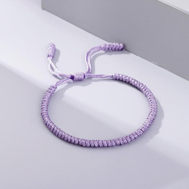 Bracelet Bouddhiste Porte Chance Violet