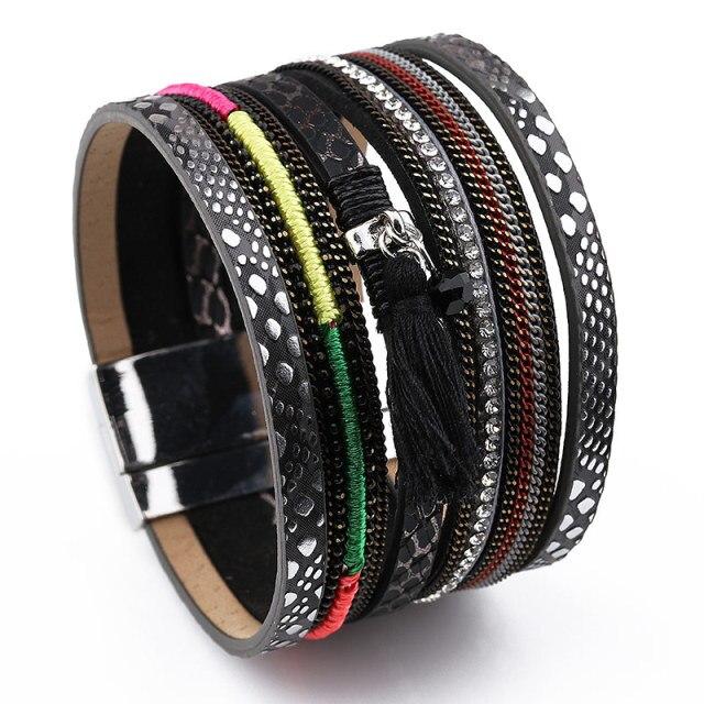 Bracelet Indien Homme Cuir