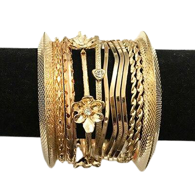 Bracelet Indien Jonc Or