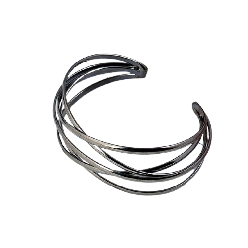 Bracelet Indien Manchette Noir