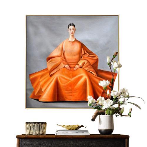 Tableau Oriental Femme Coréenne