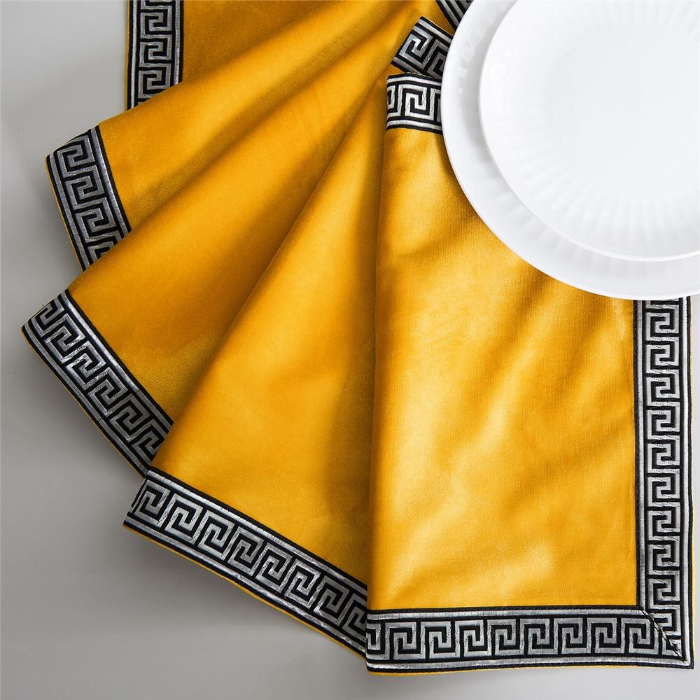 Chemin de Table Doré Tissu