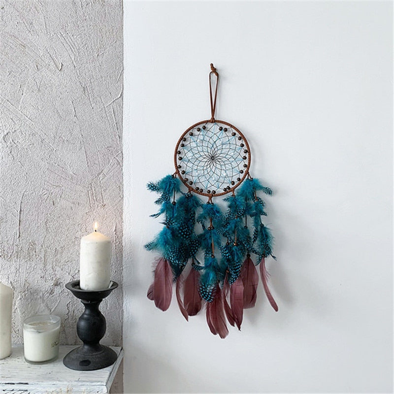 Attrape Rêve Plumes Colorées