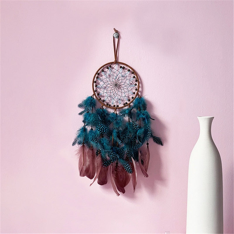 Attrape Rêve Plumes Colorées