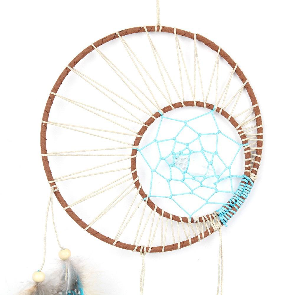 Attrape-rêve Artisanal en Plumes turquoises