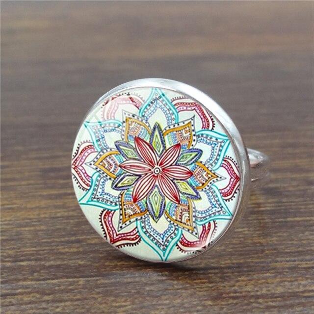 Bague Indienne Hibiscus Argent