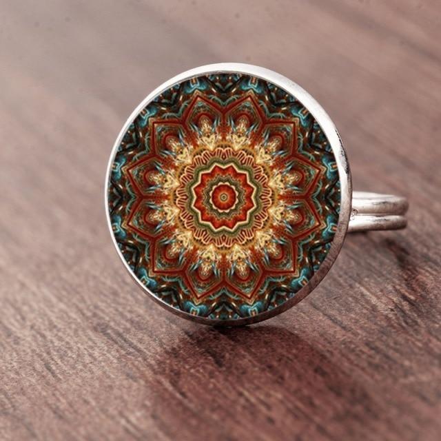 Bague Indienne Mandala Argent