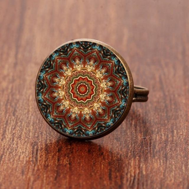 Bague Indienne Mandala Bronze