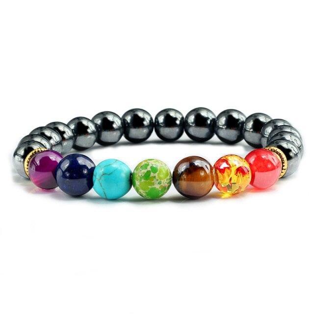 Bracelet 7 Chakras 22 Perles