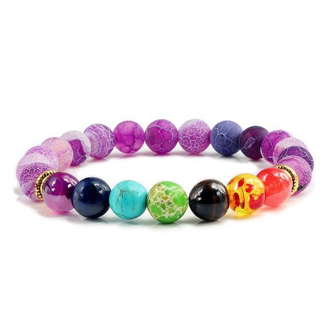 Bracelet 7 Chakras Améthyste