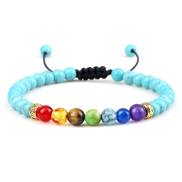 Bracelet 7 Chakras Bleu