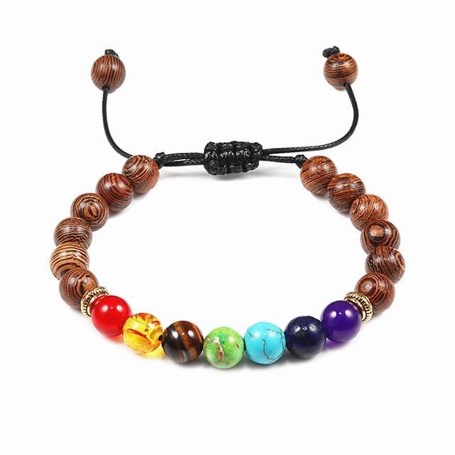 Bracelet 7 Chakras Bois