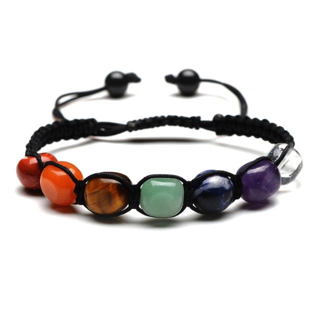 Bracelet 7 Chakras Carré