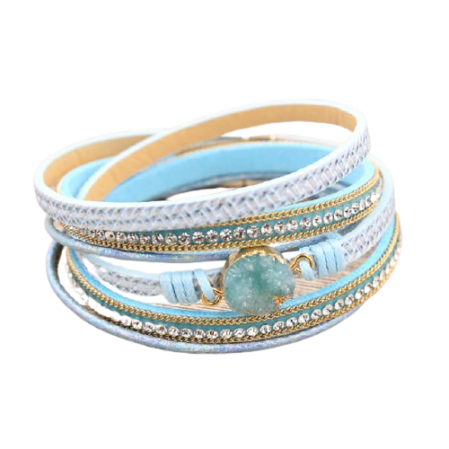 Bracelet Bangles Indien "Océan"