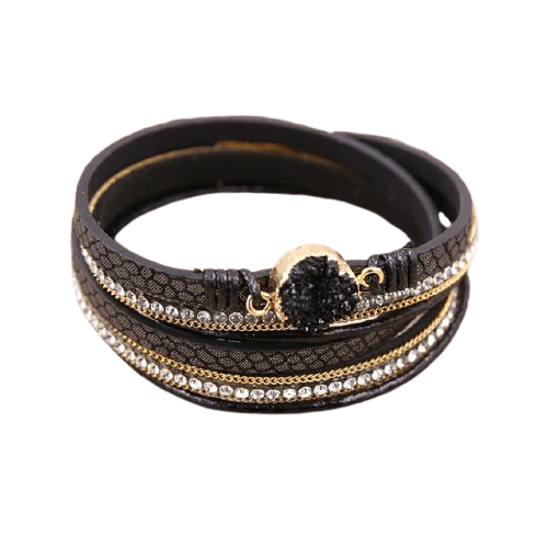 Bracelet Bangles Indien "Perle Noire"