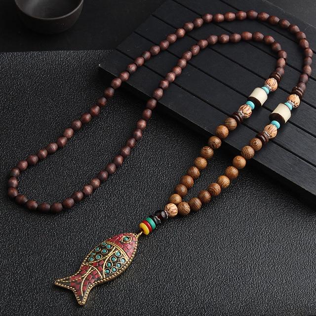 Collier Mala Bille Bois de Santal