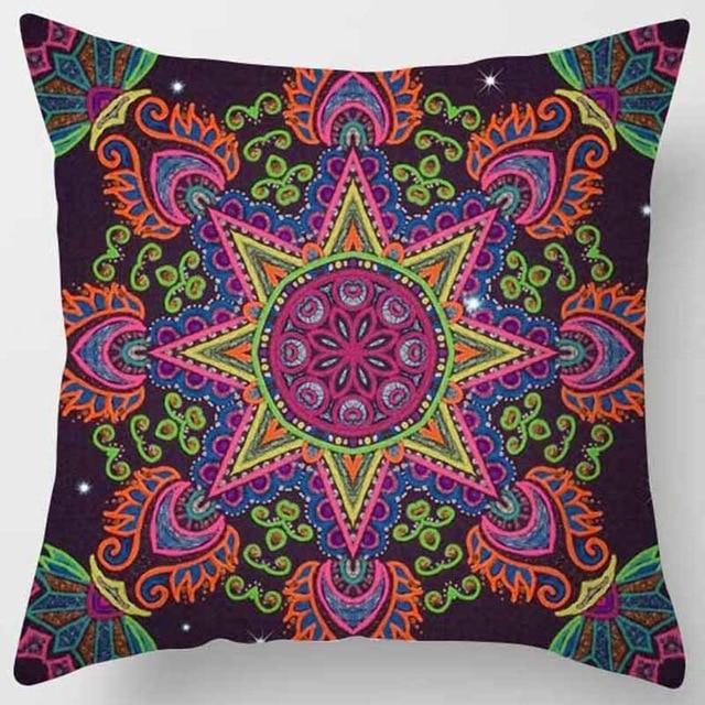 Coussin Indien Étoile d'Orient