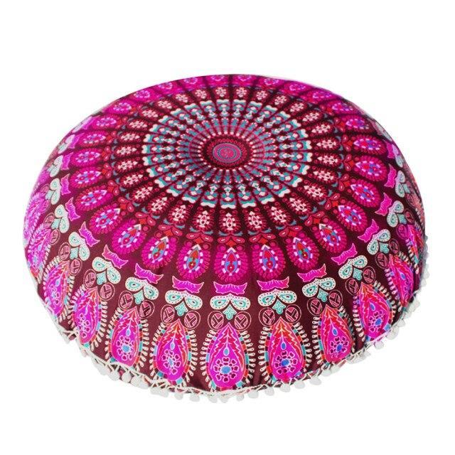 Pouf Indien 80 x 80 Rose