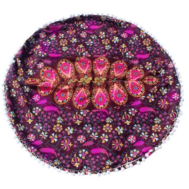 Pouf Indien 80 x 80 Violet