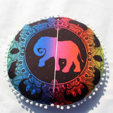 Pouf Indien Bicolore
