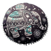 Pouf Indien Noir et Blanc