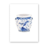 Tableau Oriental Moderne Bleu et Blanc