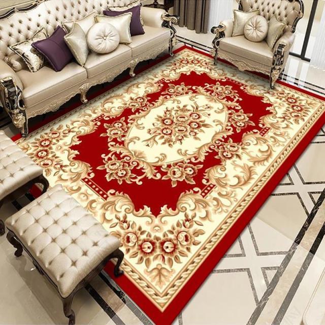 Tapis Oriental Rouge et Or