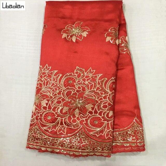 Tissu Indien Rouge